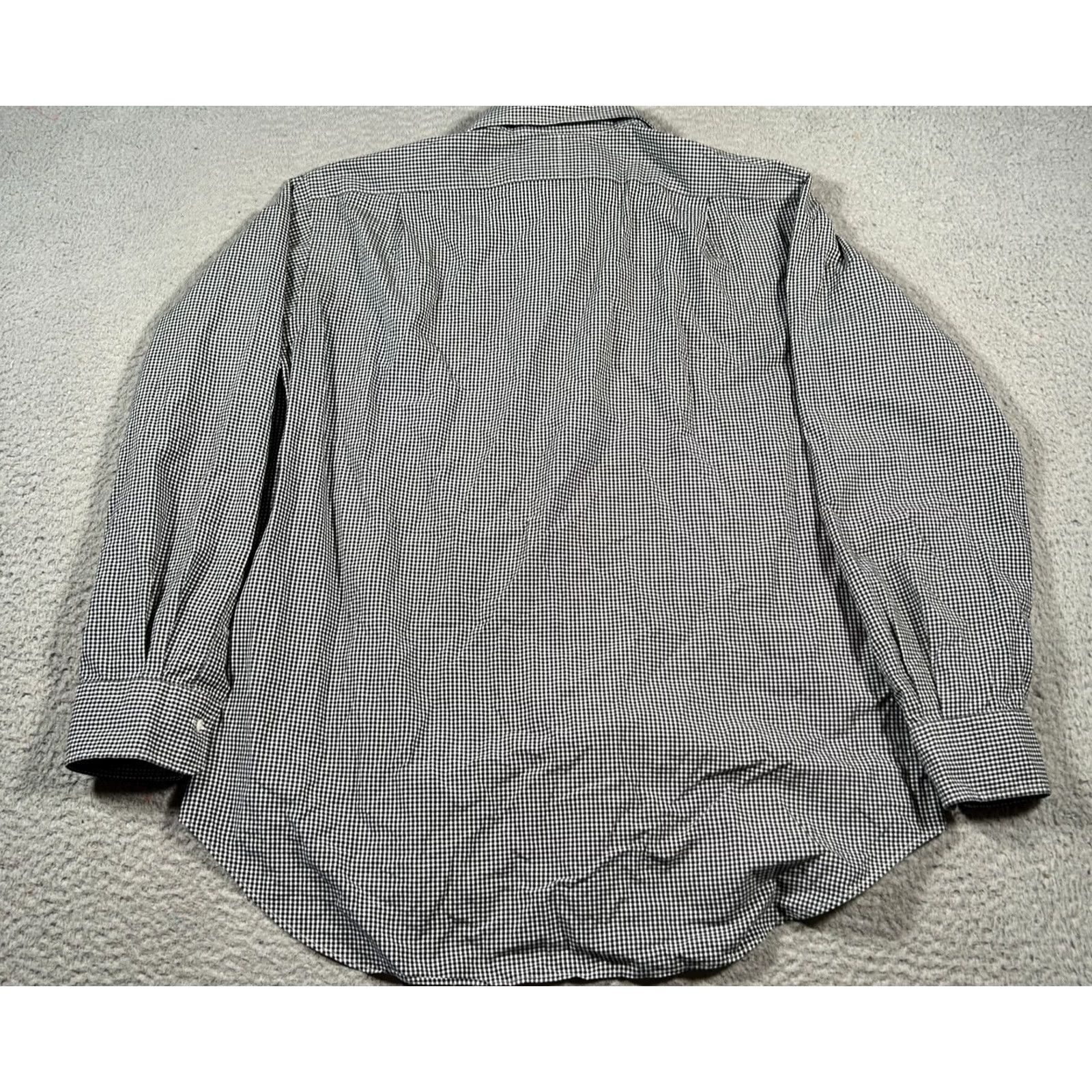Polo Ralph Lauren Polo Ralph Lauren Shirt Mens 16.5 Dress Men Black White Gingham Check Cotton Philip Size 46R - 2 Thumbnail