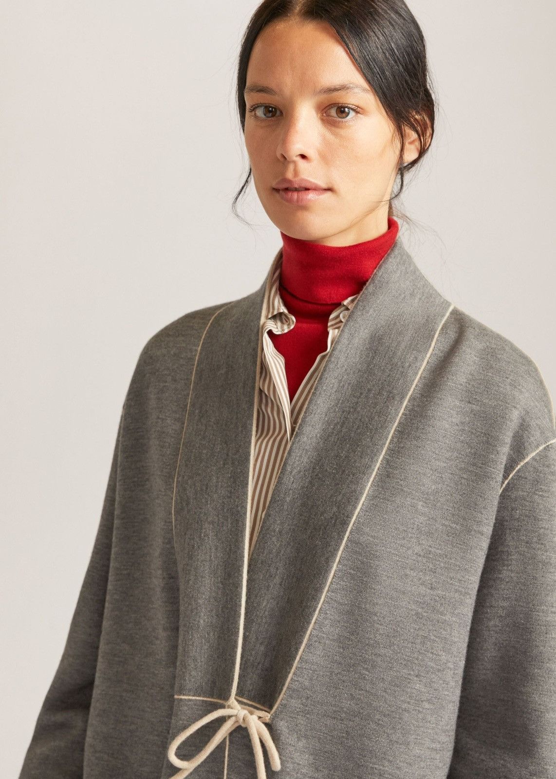 Loro Piana o1srvl11e0824 Burford Cashmere Coat in Grey Size XL / US 12-14 / IT 48-50 - 2 Thumbnail