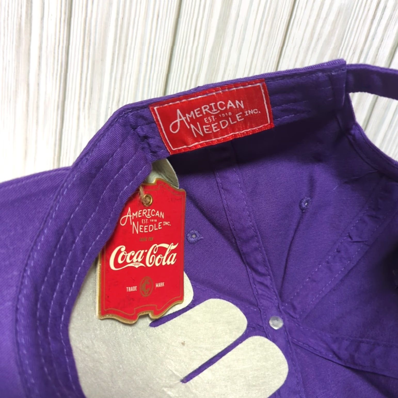 American Needle American Needle Hat Cap Strap Back Coca Cola Hi-C Purple Drink Baseball Cap Mens Adjustable Breathable Cotton Polyester One Size Classic Vintage No Size ONE SIZE - 7 Thumbnail