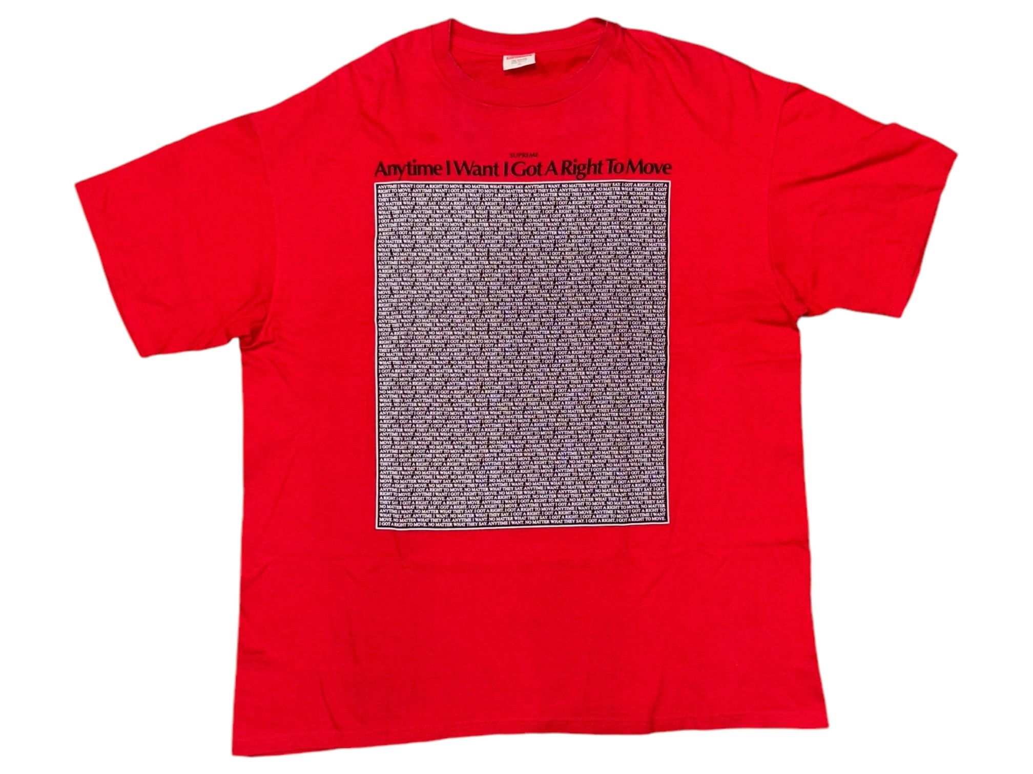 2011 Supreme Anytime I Want Tee (Used-Large)