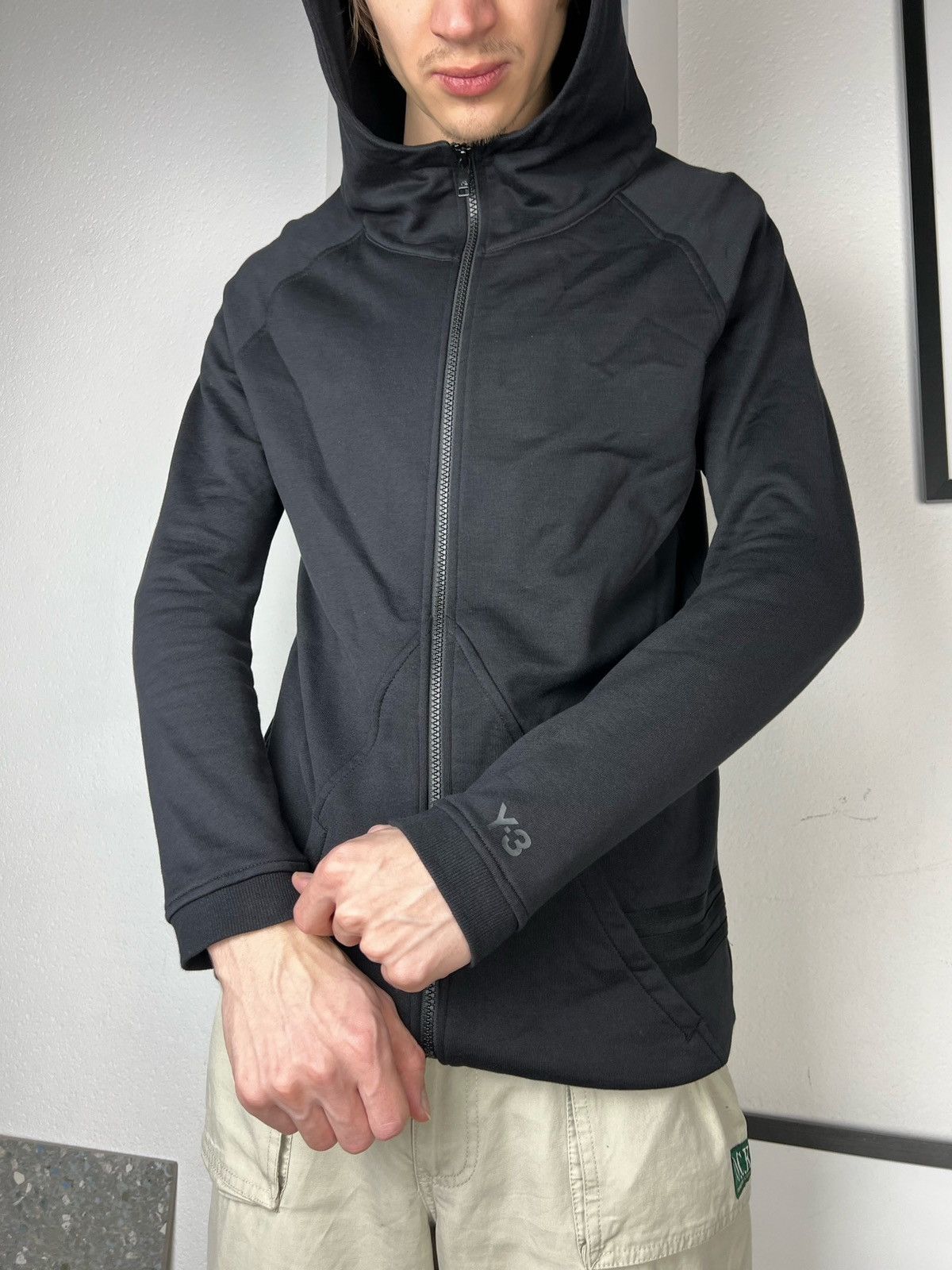 Adidas × Y-3 × Yohji Yamamoto Adidas Y-3 Logo Zip Up Hoodie Yohji Yamamoto Size US XS / EU 42 / 0 - 14 Thumbnail