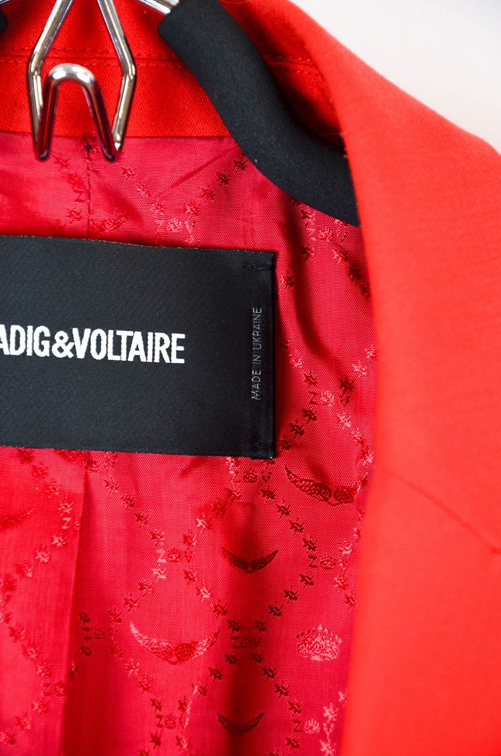 Zadig & Voltaire ZADIG & VOLTAIRE Viva Bis Red Blazer – Size 36 Size XS / US 0-2 / IT 36-38 - 7 Thumbnail