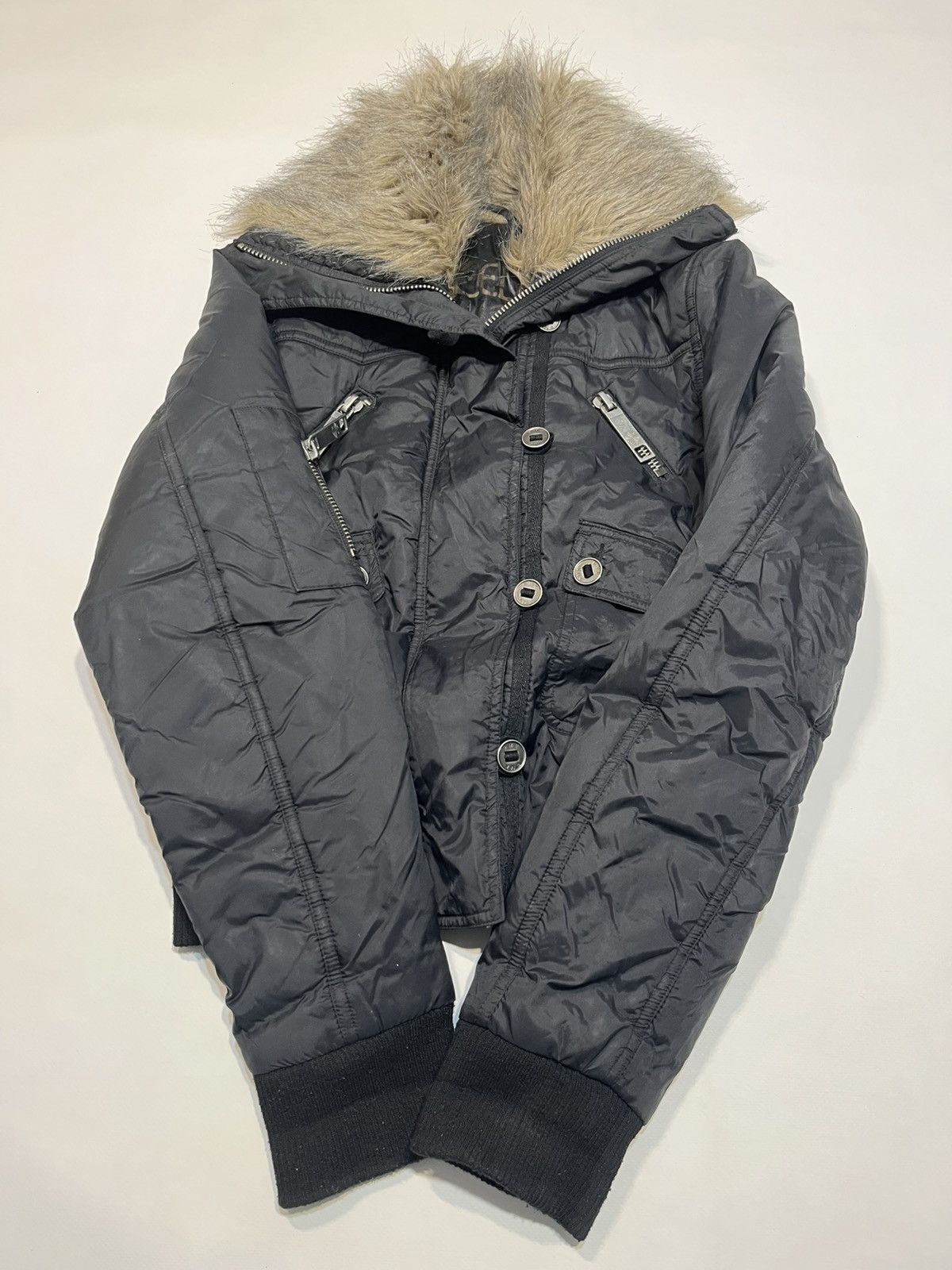 If Six Was Nine Vintage Hysteric Glamour Fur Style Bomber Jacket Size M / US 6-8 / IT 42-44 - 3 Thumbnail