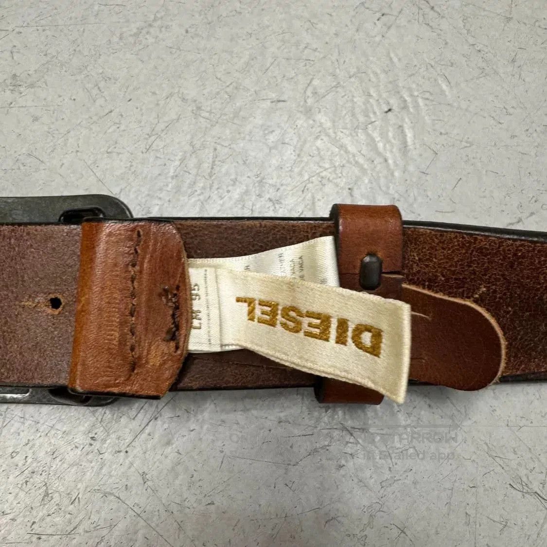 Diesel Diesel Vintage Inscribed Belt. Size ONE SIZE - 3 Thumbnail