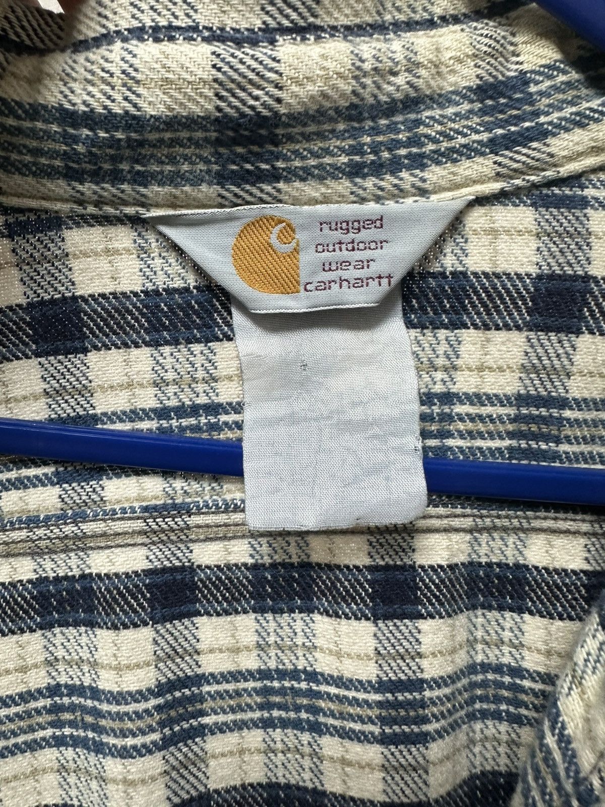 Carhartt × Vintage Vintage Distressed Carhartt Flannel Shirt Size US XL / EU 56 / 4 - 3 Thumbnail