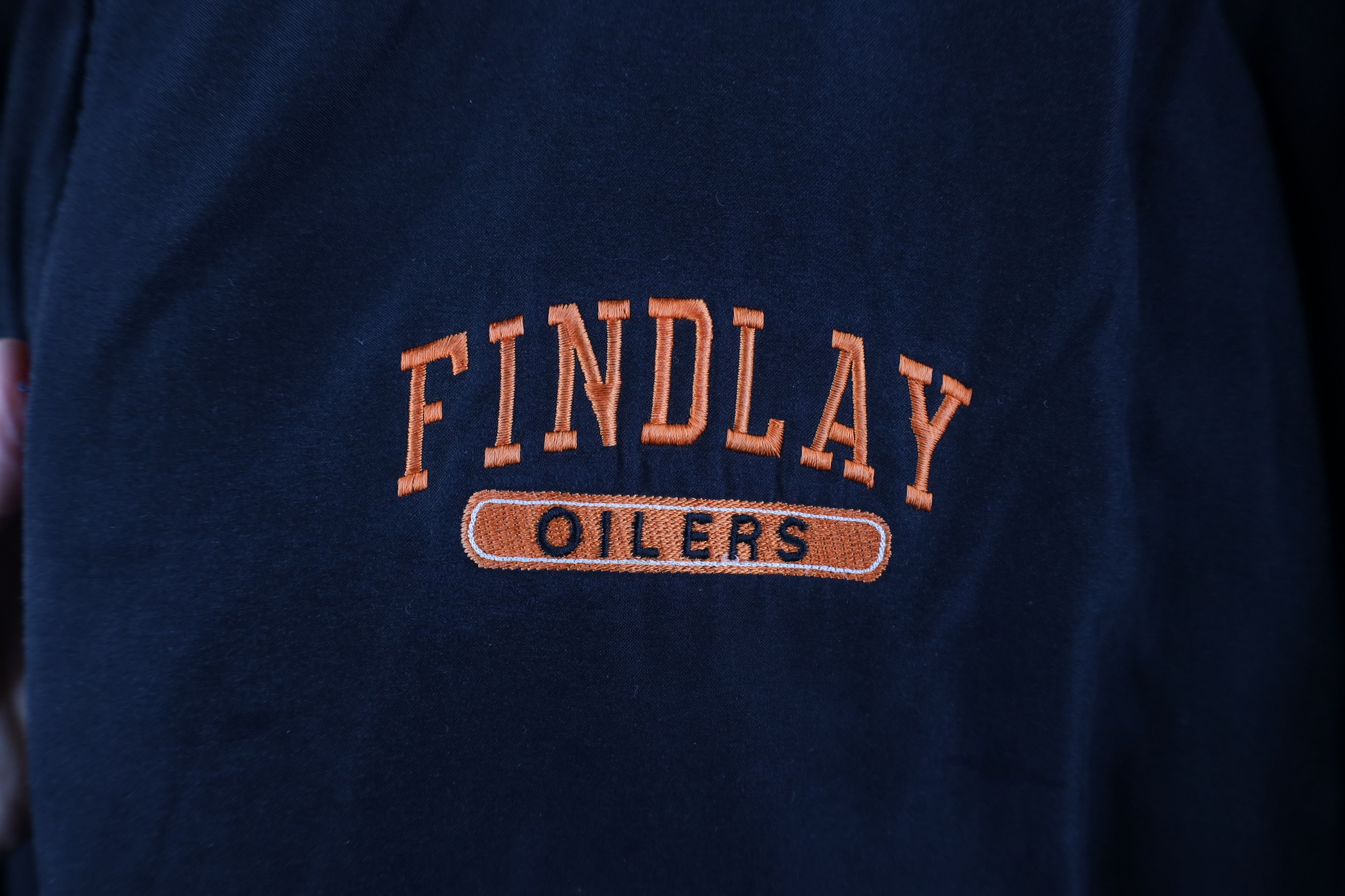 Vintage Vintage 90s University of Findlay Microfiber Bomber Jacket Size US L / EU 52-54 / 3 - 4 Thumbnail