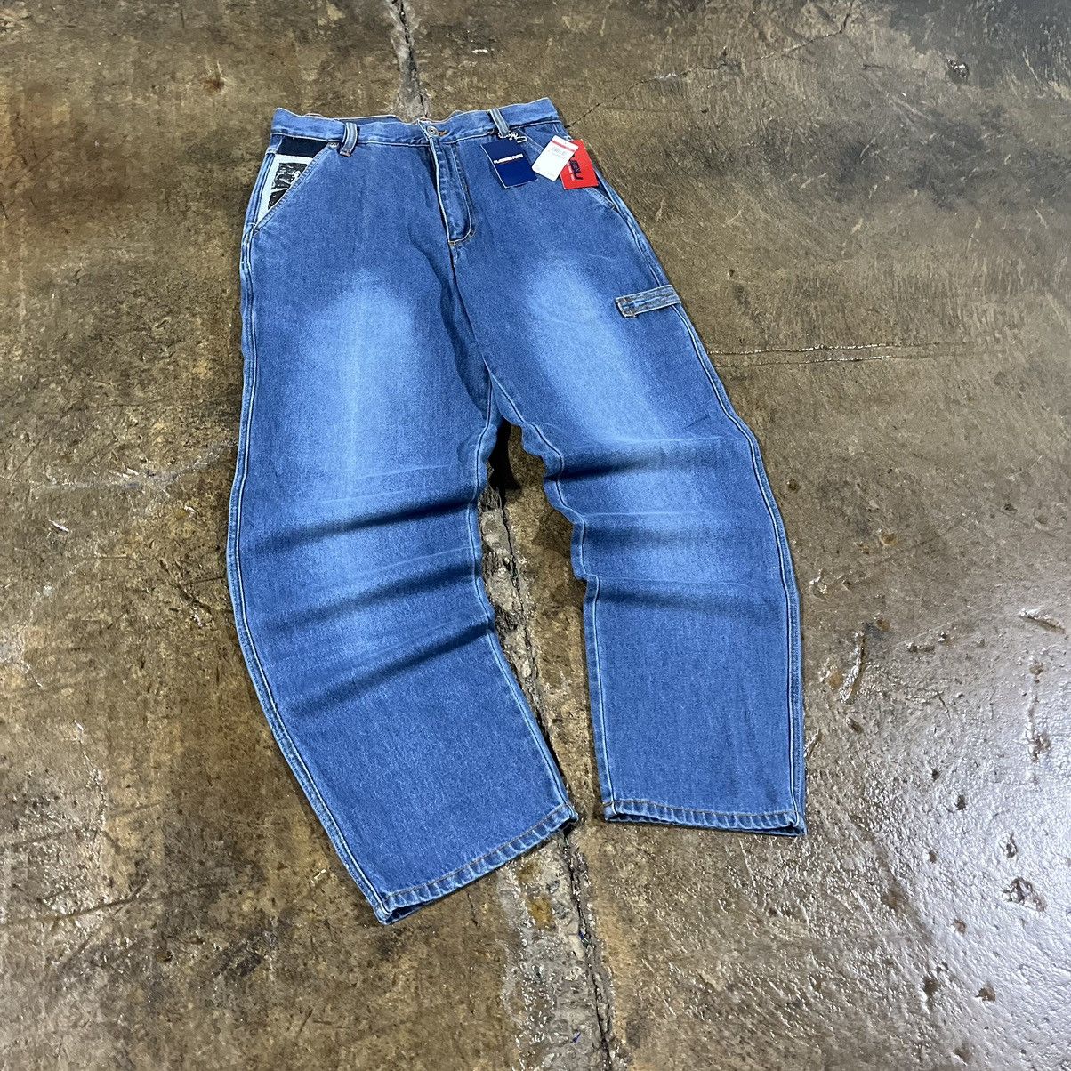 Fubu × JNCO × Vintage Crazy Vintage Y2K FUBU Carpenter Jeans Baggy Hip-Hop Skater Size US 32 / EU 48 - 8 Thumbnail