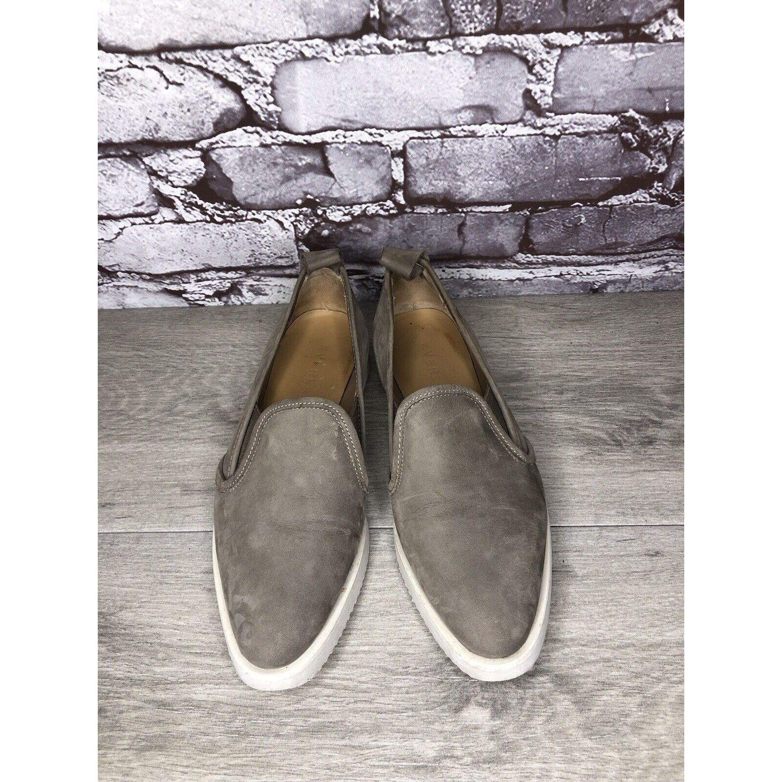 Everlane Everlane Gray Suede Almond Toe Slip On Casual Loafer Shoes W Size US 6 / IT 36 - 11 Thumbnail