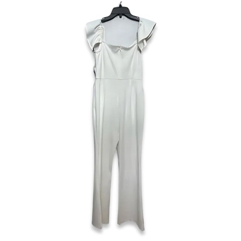 Other Chelsea 28 Off Shoulder Jumpsuit Flutter Sleeve White W US S Size 27" / US 4 / IT 40 - 5 Thumbnail