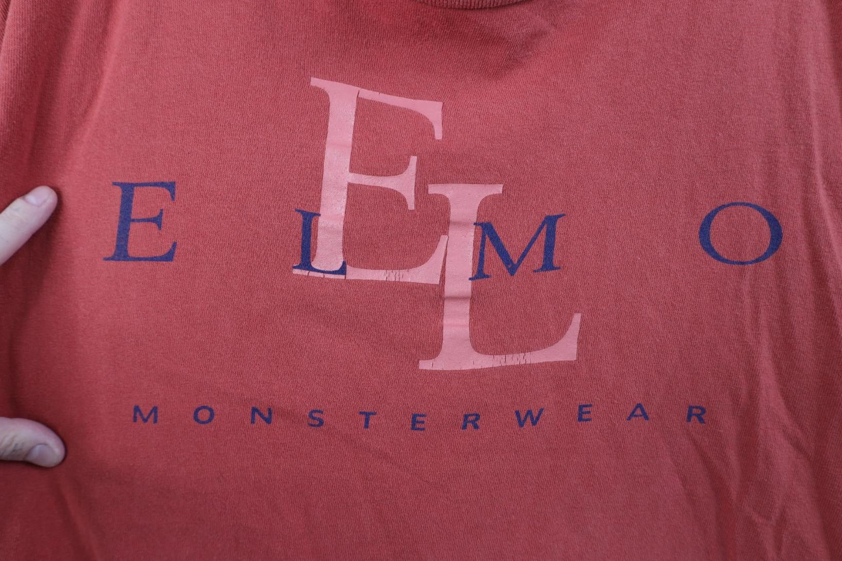 Vintage Vintage 90s The Muppets Elmo Monsterwear Print T-Shirt Size US XL / EU 56 / 4 - 4 Thumbnail