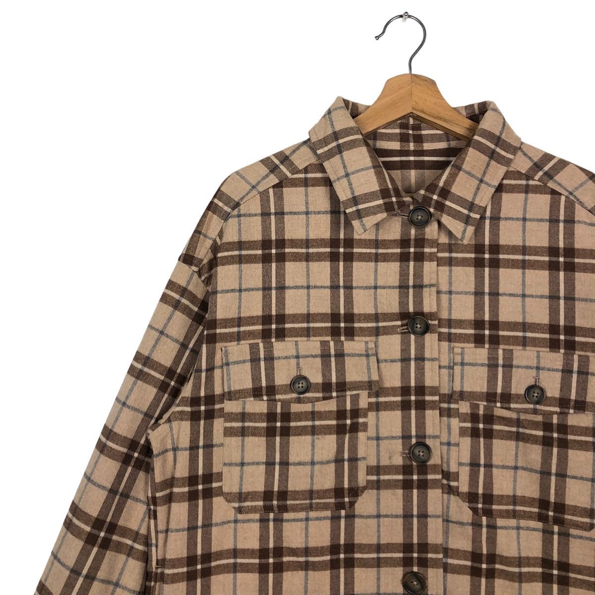 Japanese Brand 🔥90’s Vintage Checkered Jacket GU Japan Issey Miyake Size US XL / EU 56 / 4 - 6 Thumbnail