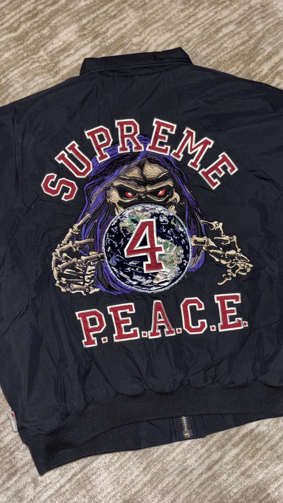 Supreme PEACE EMBROIDERED WORK JACKET | Grailed