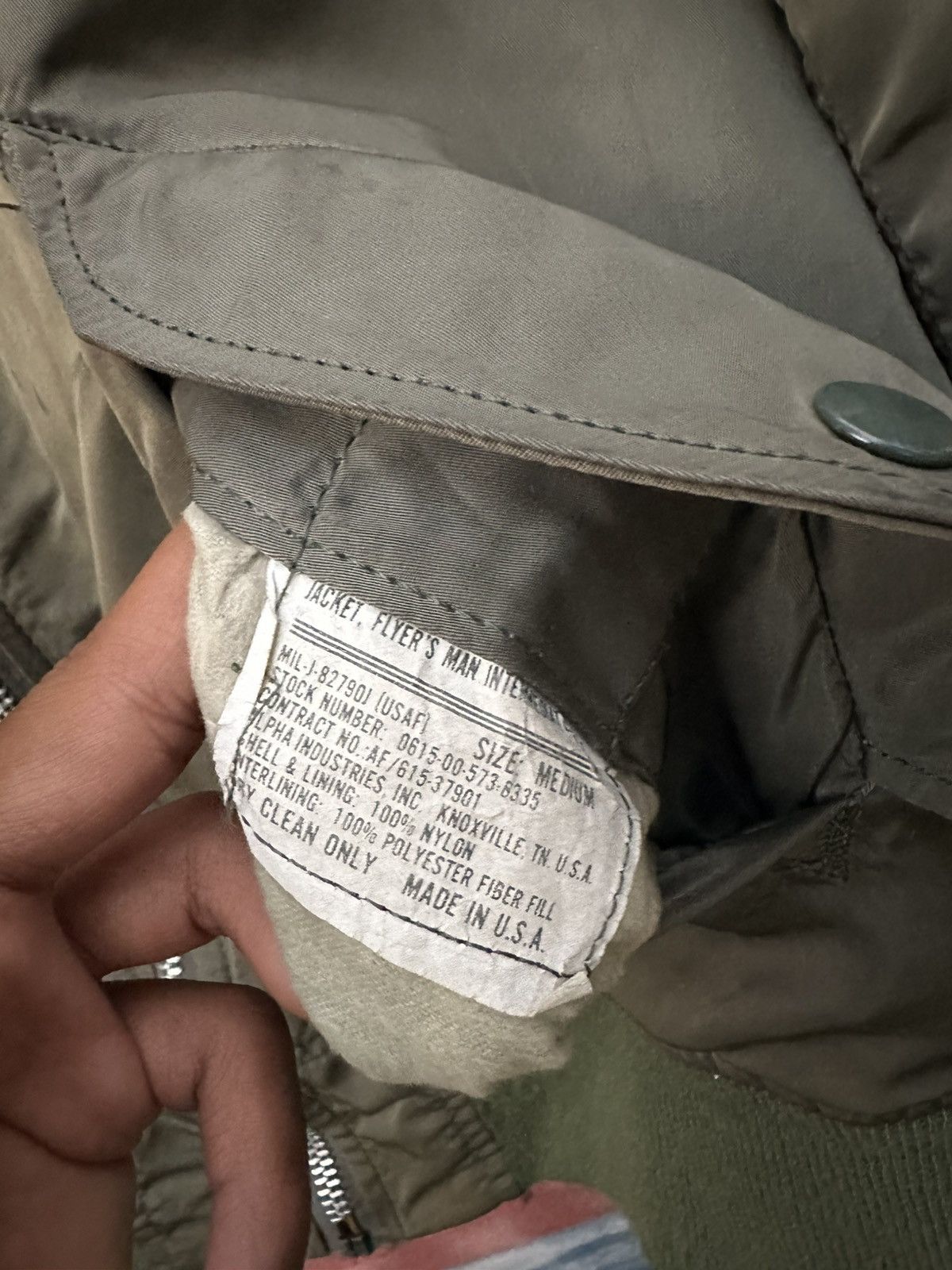 Alpha Industries 🪖Vintage THRASHED MA-1 Alpha Industries Bomber Jacket Size US M / EU 48-50 / 2 - 11 Thumbnail