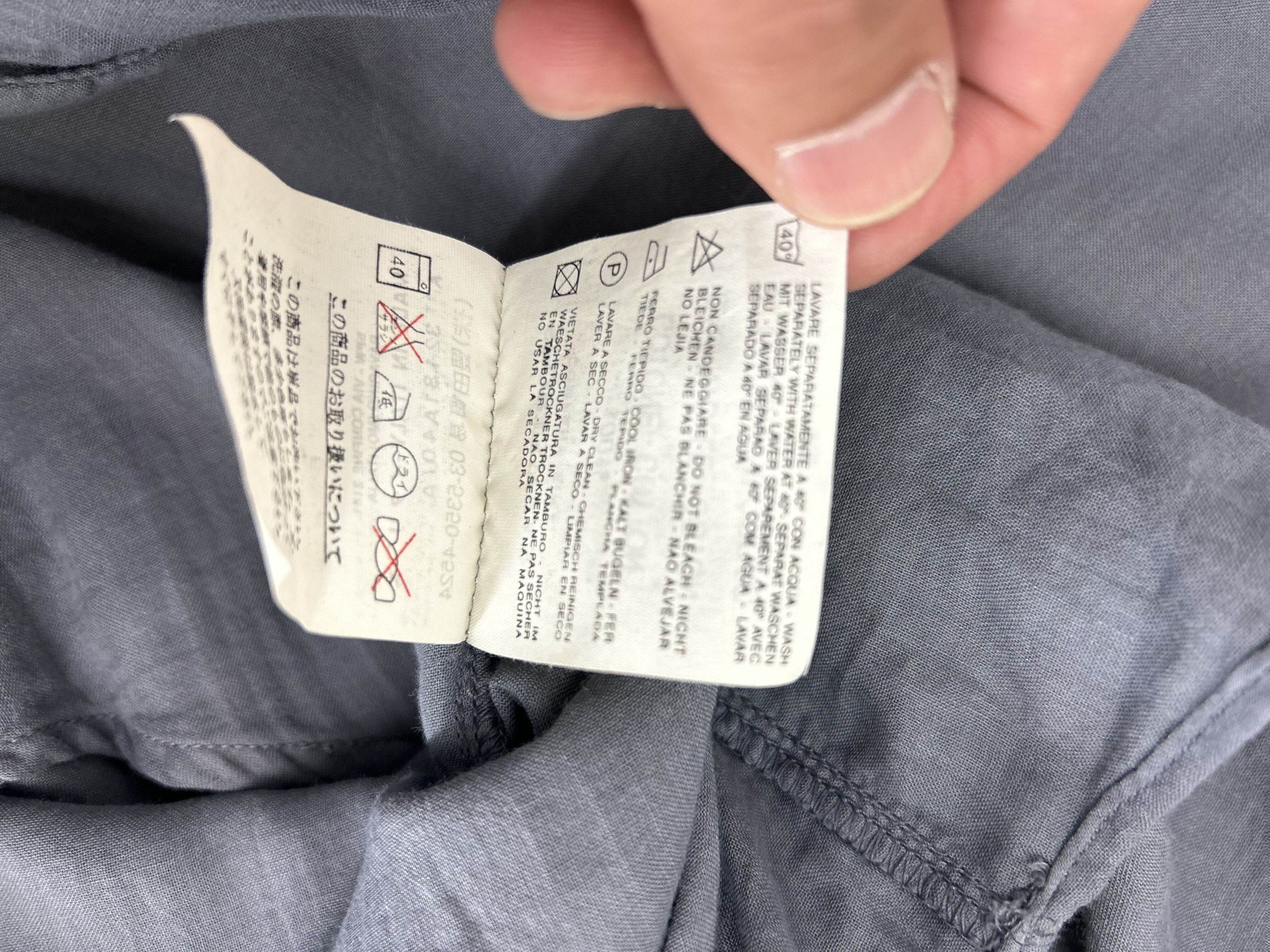 C.P. Company CP Company Grey Linen Long Sleeve Shirt Size US XXL / EU 58 / 5 - 5 Thumbnail