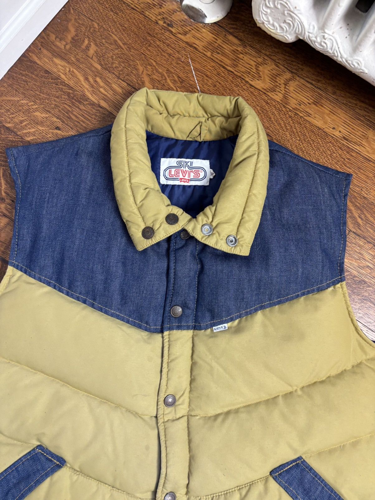 Levi's 1970s Levis Ski Vest 70s Vintage Levi's Denim Down Jacket Size US M / EU 48-50 / 2 - 5 Thumbnail