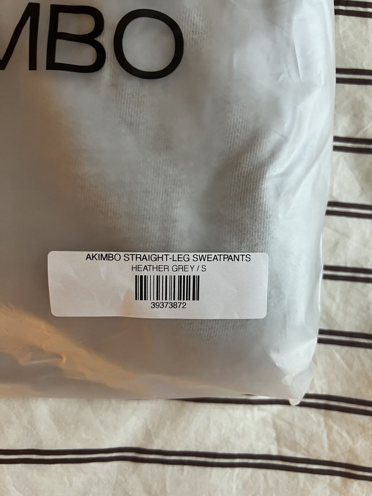 Akimbo Club Akimbo Straight Leg Sweatpants Heather Grey - Small Size US 29 - 2 Thumbnail