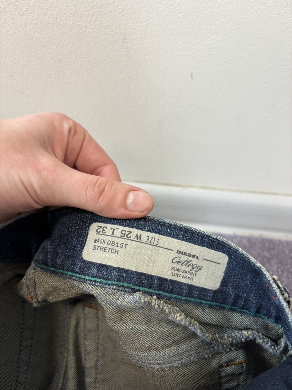 Diesel Diesel Getlegg NWT Women’s Slim Skinny Blue Denim Jeans Size 25" / US 0 / IT 36 - 11 Thumbnail