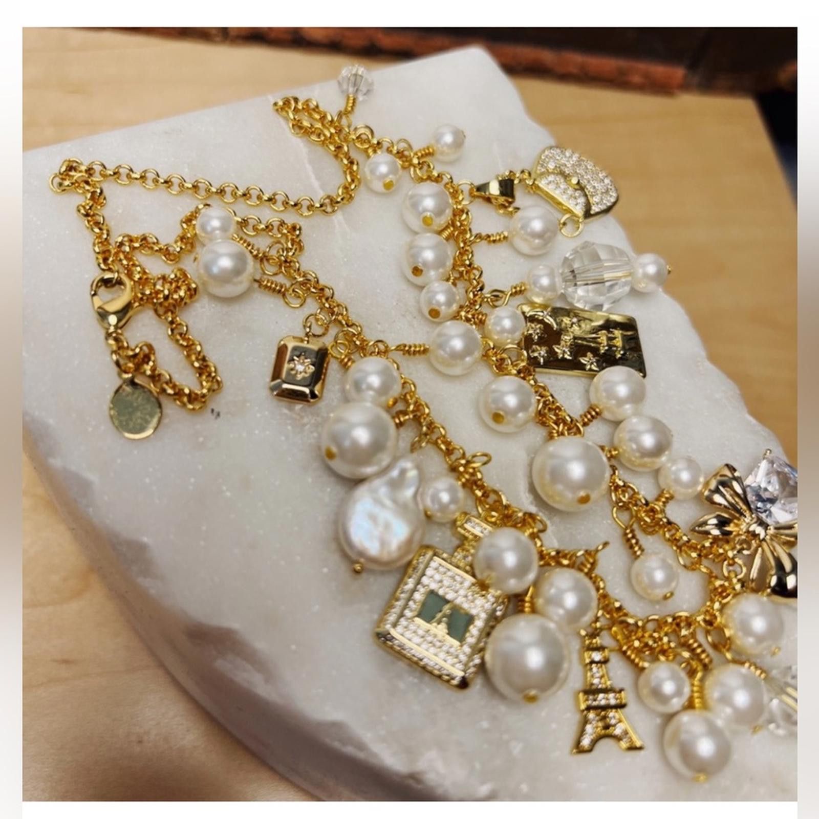 Other LilyLilyL Charming Gold Tone Charms Statement Necklace Size ONE SIZE - 8 Thumbnail