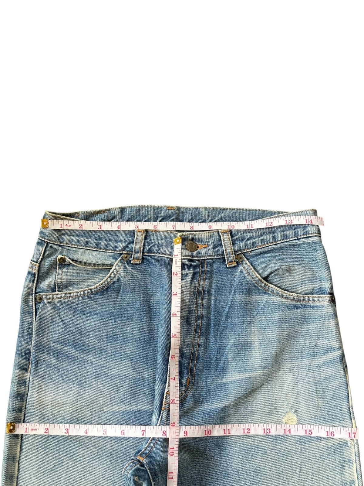 Edwin Vintage Japanese Brand Faded Wash Distress Loose Jeans Size US 29 - 6 Thumbnail