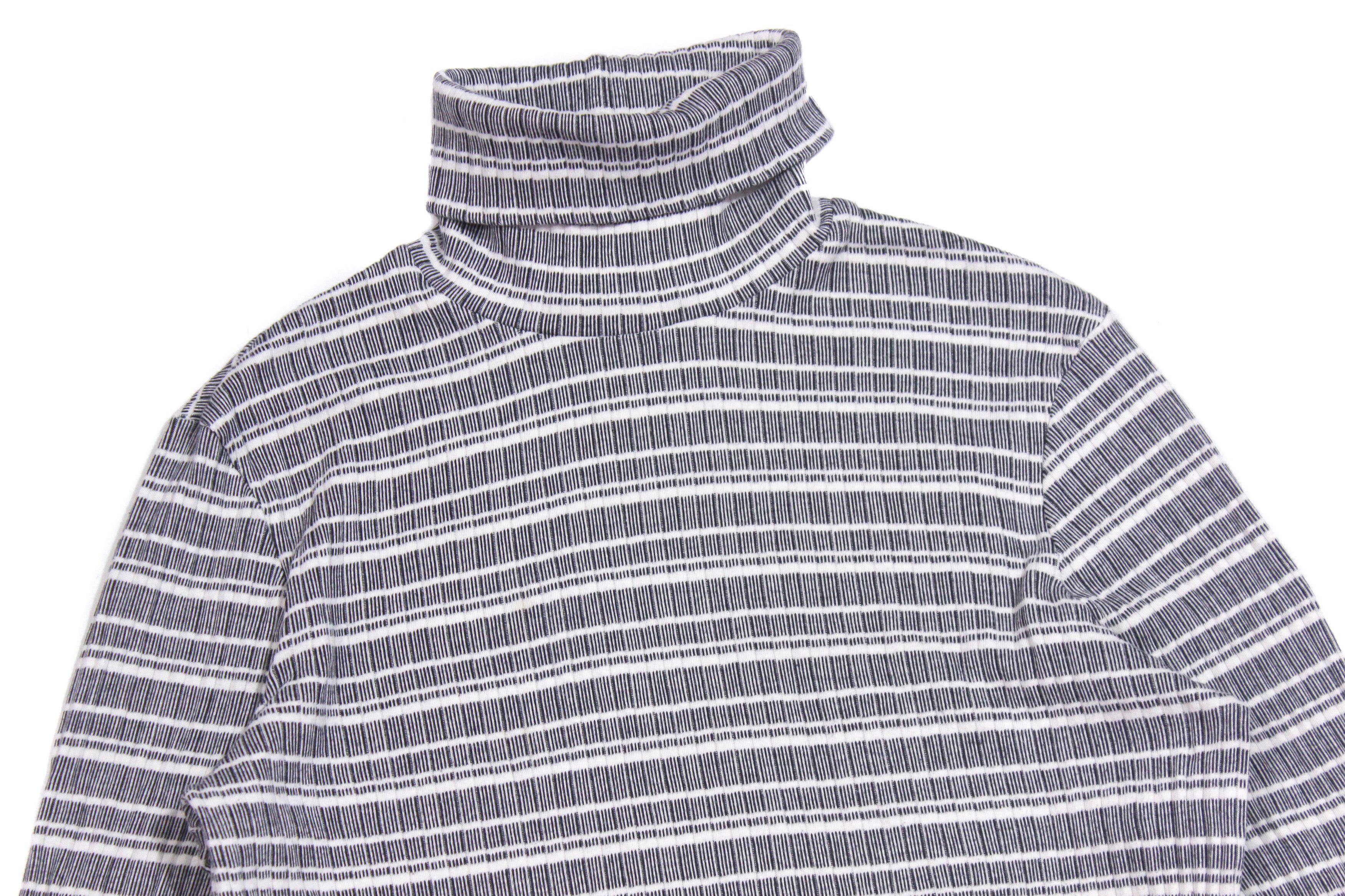 Wood Wood Logo Striped Turtleneck Size L / US 10 / IT 46 - 3 Thumbnail