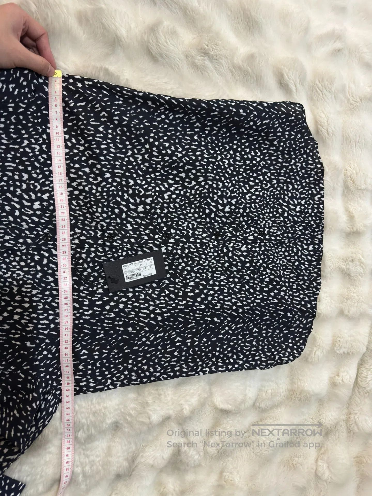Saint Laurent Paris Saint Laurent Paris Black Leopard Print Shirt| Size XS / US 0-2 / IT 36-38 - 9 Thumbnail