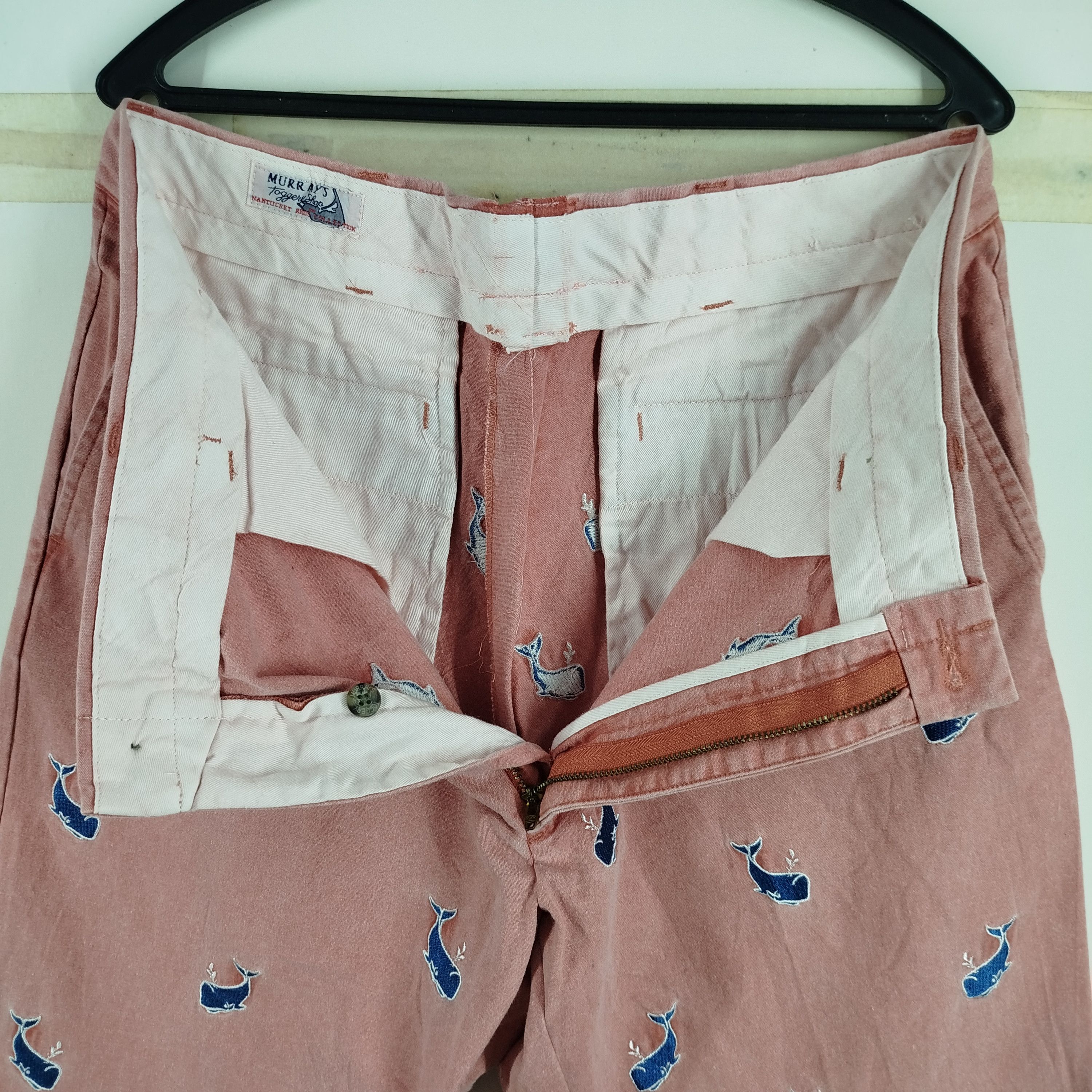 Vintage Murray's Toggery Fullprint Whales Embroidery Design Size US 36 / EU 52 - 2 Thumbnail