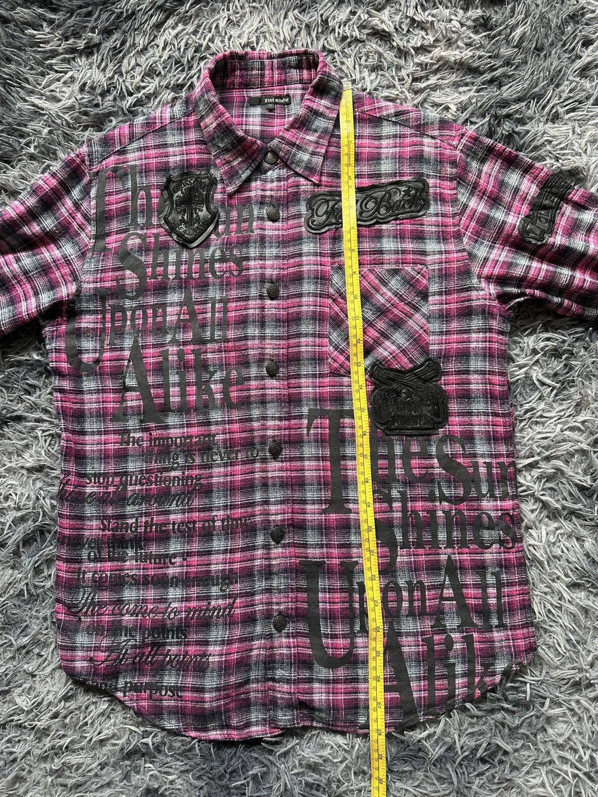 If Six Was Nine J-Rock - Ivanhoe flannel poem shirt / LGB if six was nine Size US M / EU 48-50 / 2 - 17 Thumbnail