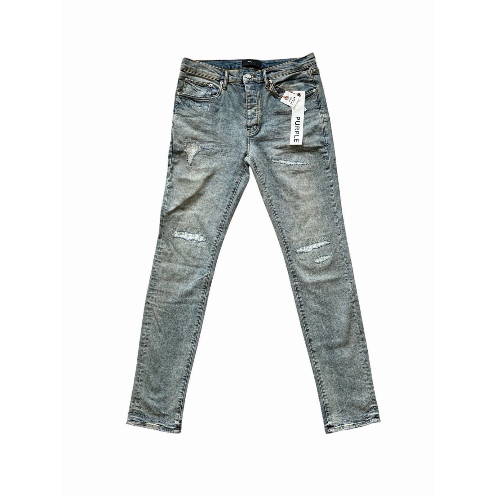 Purple Brand Purple Jeans Indigo Oil Repair - Skinny (P001) | Grailed