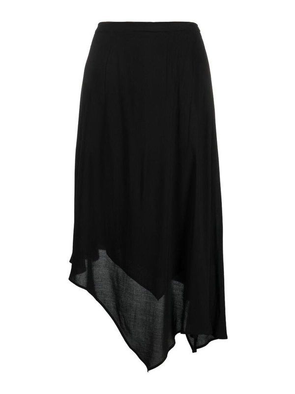 Ann Demeulemeester Ann Demeulemeester Asymmetric Midi Skirt Size 26" / US 2 / IT 38 - 7 Thumbnail