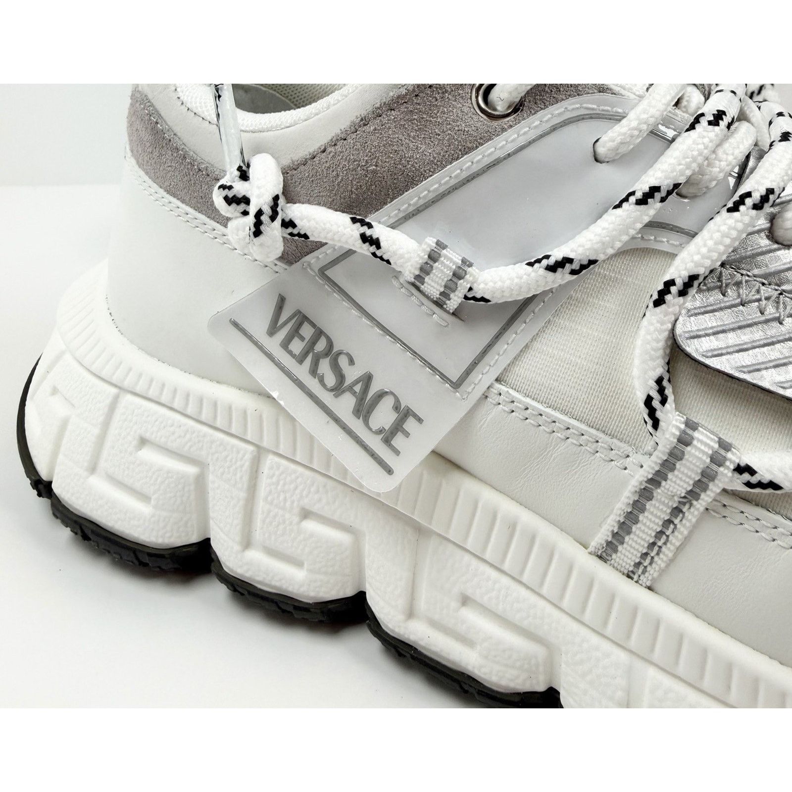 Versace Size 41EU/8US - Versace Trigreca White Sneakers NEW! Size US 8 / EU 41 - 3 Thumbnail