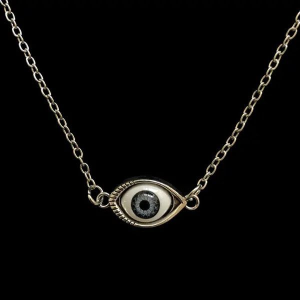 VIBE Eye Ball Necklace Punk Grunge Chain Size ONE SIZE - 7 Thumbnail