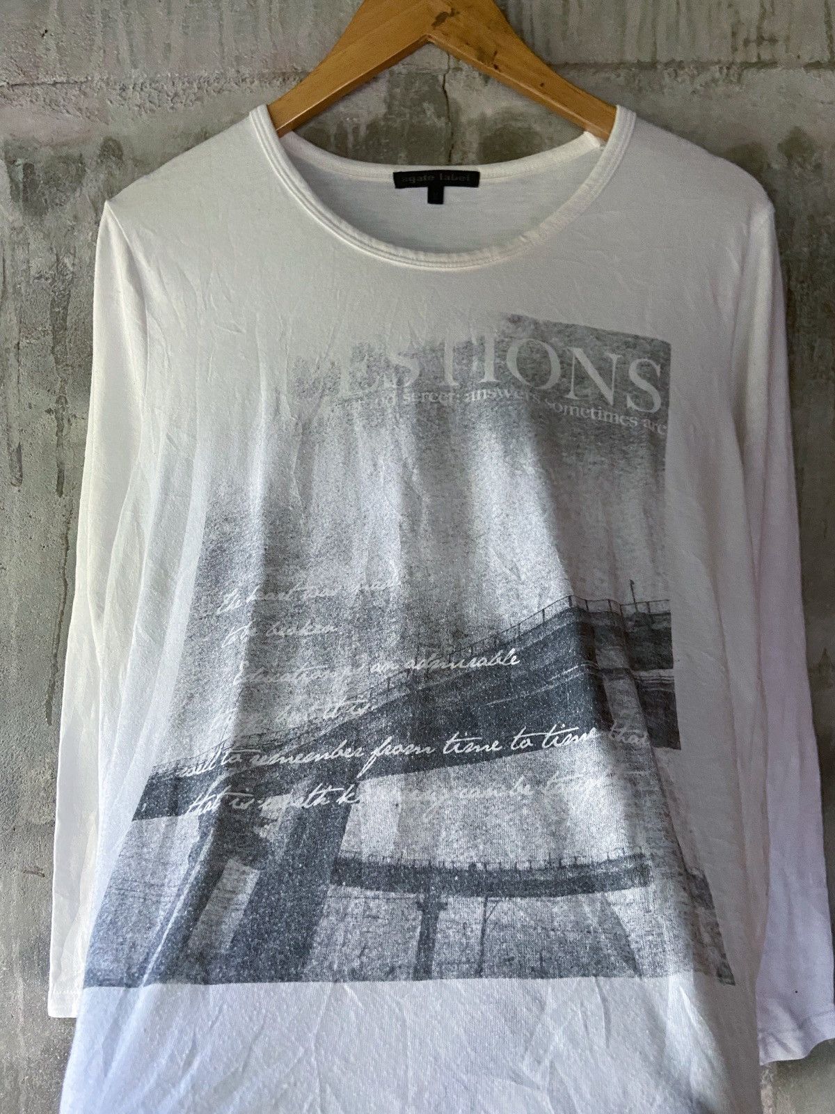 Beauty Beast × Hysteric Glamour × Japanese Brand AGATE LABEL ANSWER SOMETIMES LONG SLEEVE Size US M / EU 48-50 / 2 - 2 Thumbnail