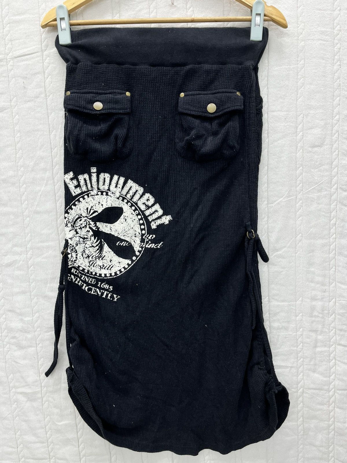 Japanese Brand × Vintage ARCHIVE🔥L.A GLITTER BONDAGE MIDI SKIRT ELASTIC Size 29" - 2 Thumbnail