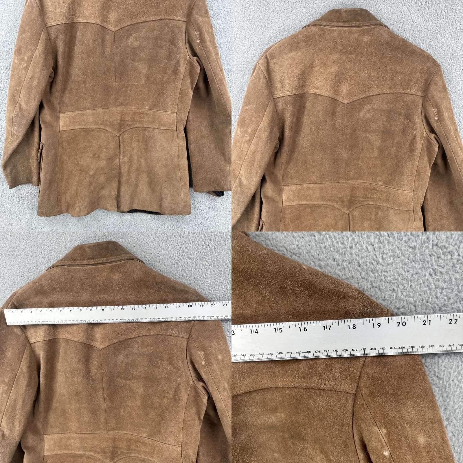 Vintage VINTAGE Leather & Suede Jacket Western Wear Heavy Duty Cowboy Brown L Mens 1970s Rockabilly Size US L / EU 52-54 / 3 - 10 Thumbnail