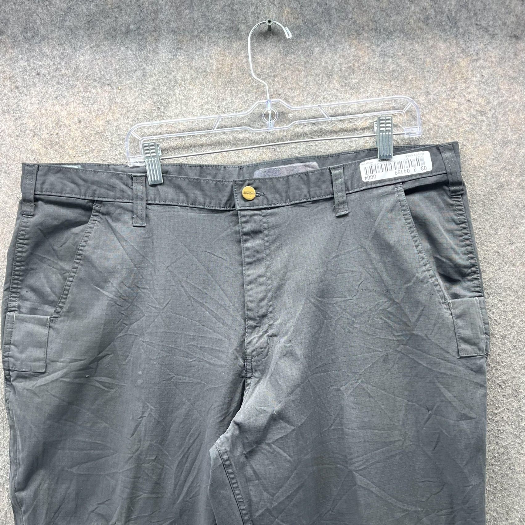 Carhartt Carhartt Pants Mens 42X36 Gray Carpenter Ripstop Workwear Straight Leg Pants Mens Gray Carhartt Workwear 42X36 Mens/Regular/40W 29In Inseam College? Size US 42 / EU 58 - 3 Thumbnail