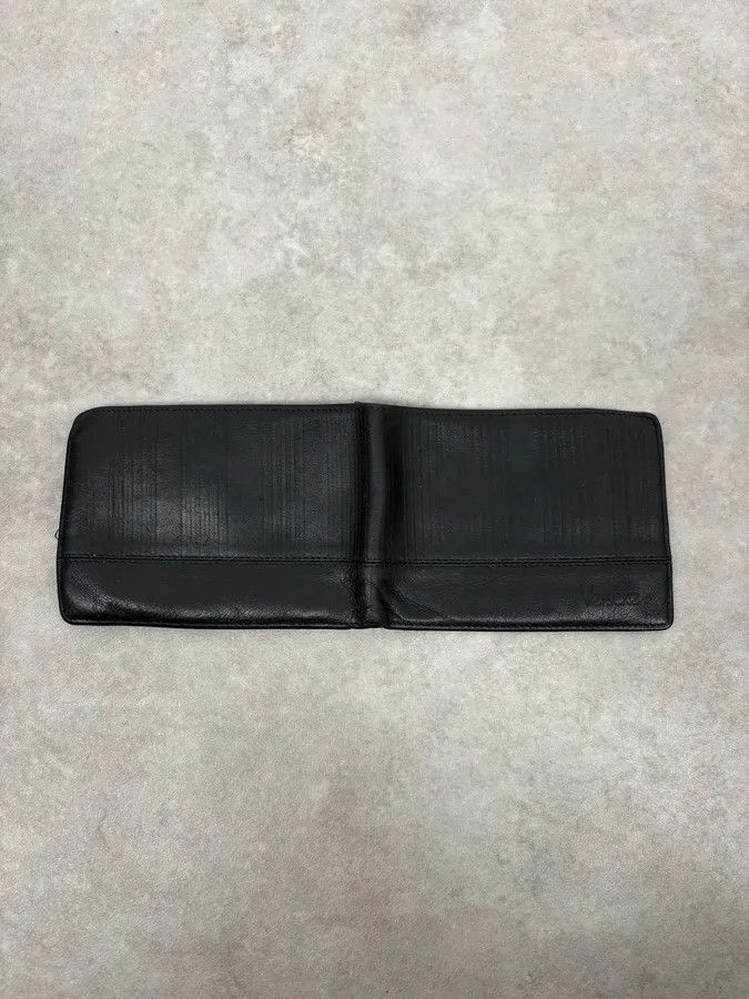 Versace 2000s Versace Black Textured Leather Wallet Size ONE SIZE - 3 Thumbnail