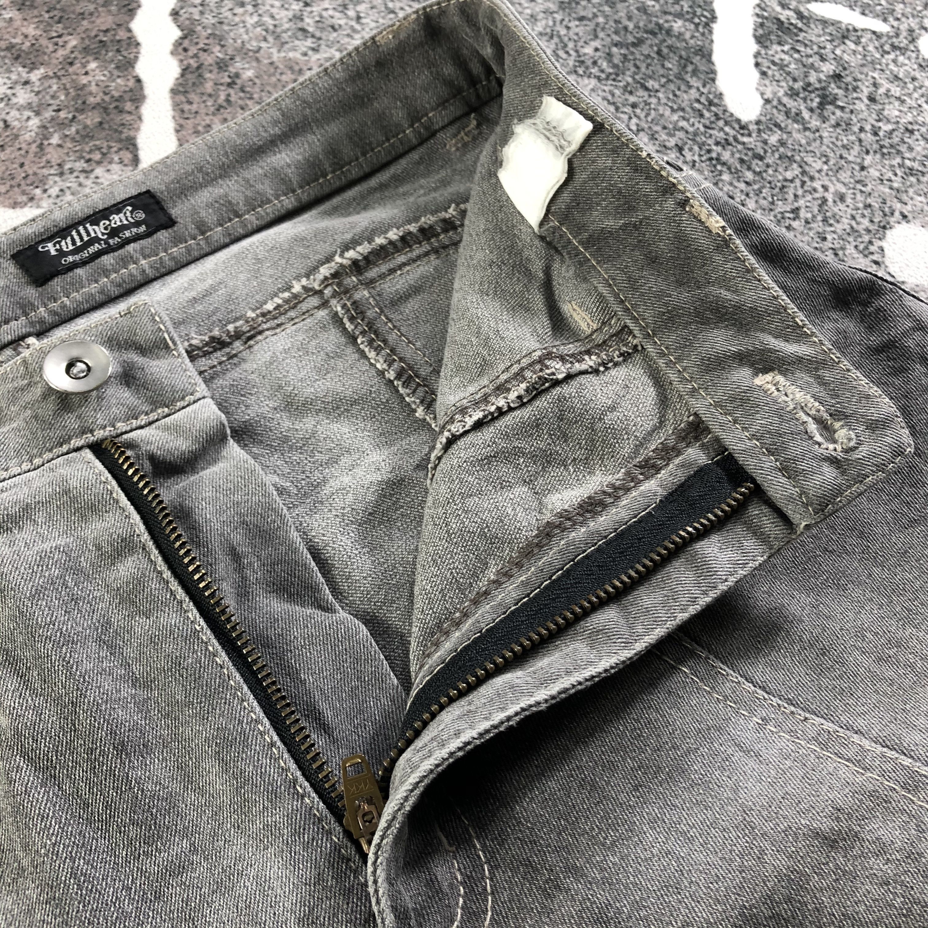 Japanese Brand Vintage Japanese Fullheart Jeans Faded Gray Denim KJ3055 Size US 28 / EU 44 - 6 Thumbnail