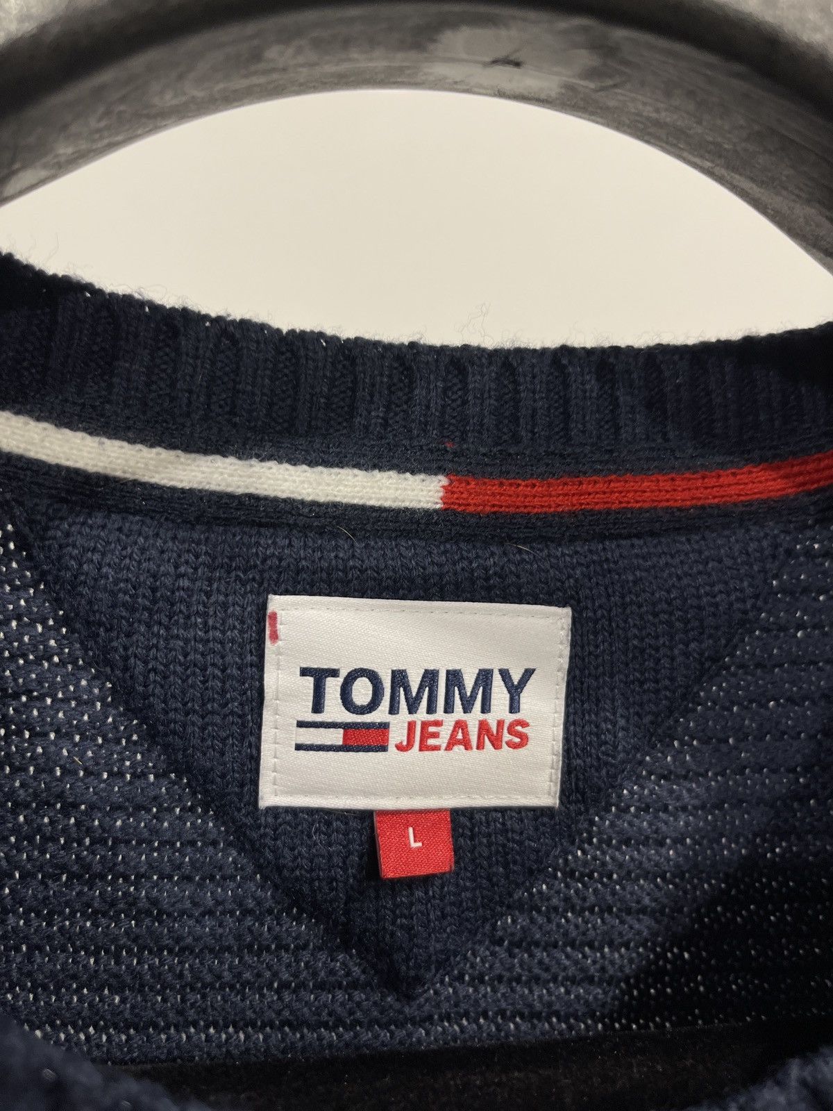 Tommy Hilfiger Tommy Hilfiger blue sweater sweatshirt logo Size US L / EU 52-54 / 3 - 3 Thumbnail