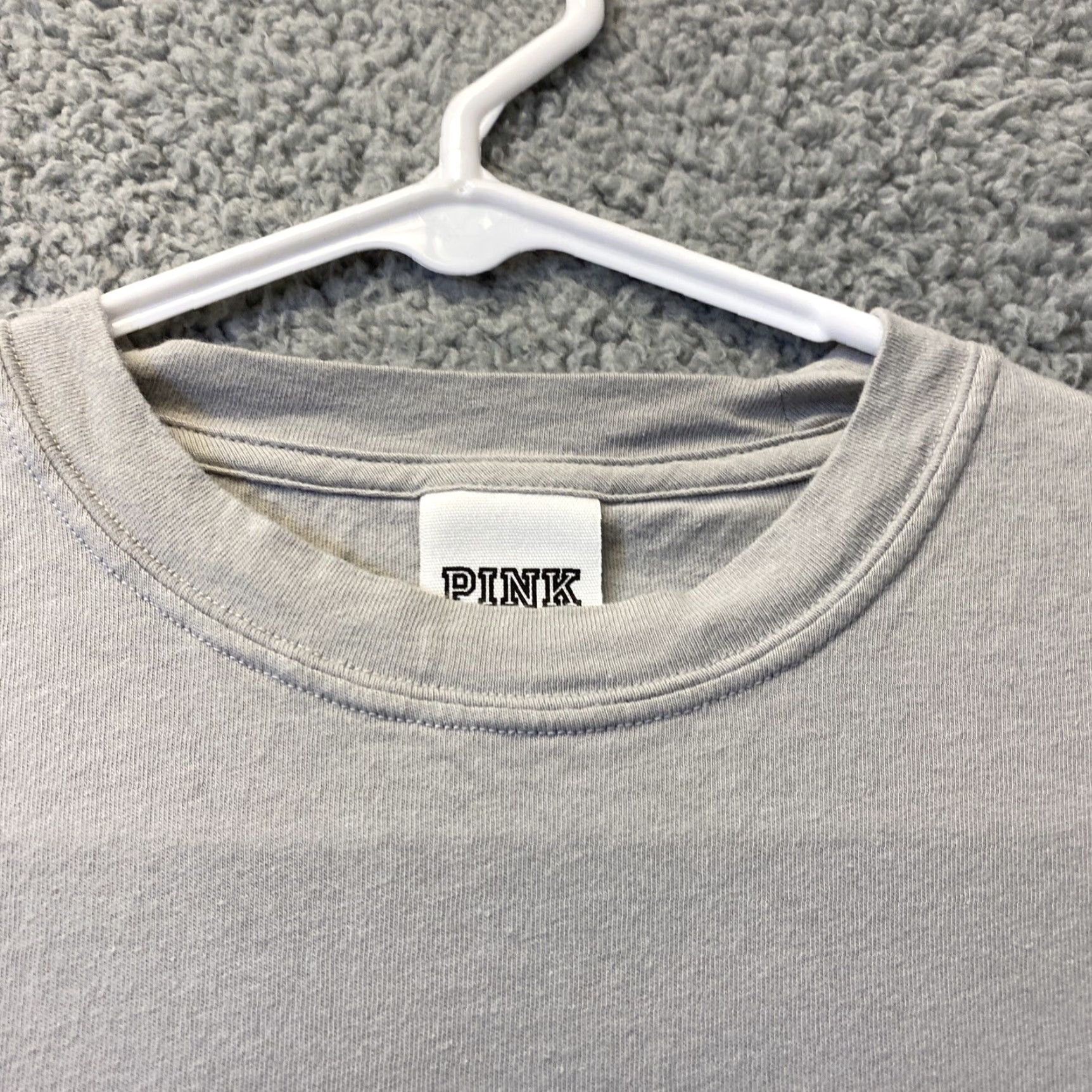 Pinko PINK Victoria's Secret Shirt Long Sleeve Women XS Gray T-Shirt 39-7 All Seasons Casual Size XS / US 0-2 / IT 36-38 - 3 Thumbnail