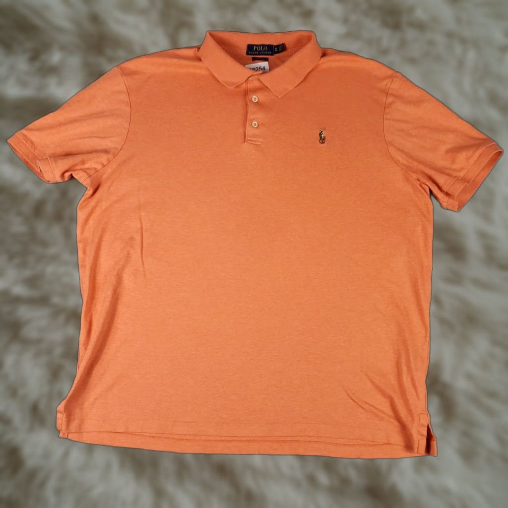 Ralph Lauren Ralph Lauren Polo Shirt Mens XL Orange Short Sleeve Classic Fit Pony Casual Size US XL / EU 56 / 4 - 1 Thumbnail