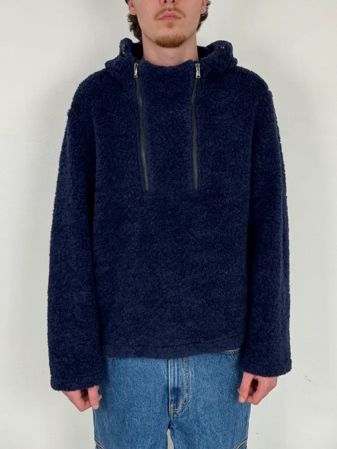 Daniele Alessandrini 2000s Daniele Alessandrini Sherpa Double Zip Navy Jacket Size US L / EU 52-54 / 3 - 2 Thumbnail