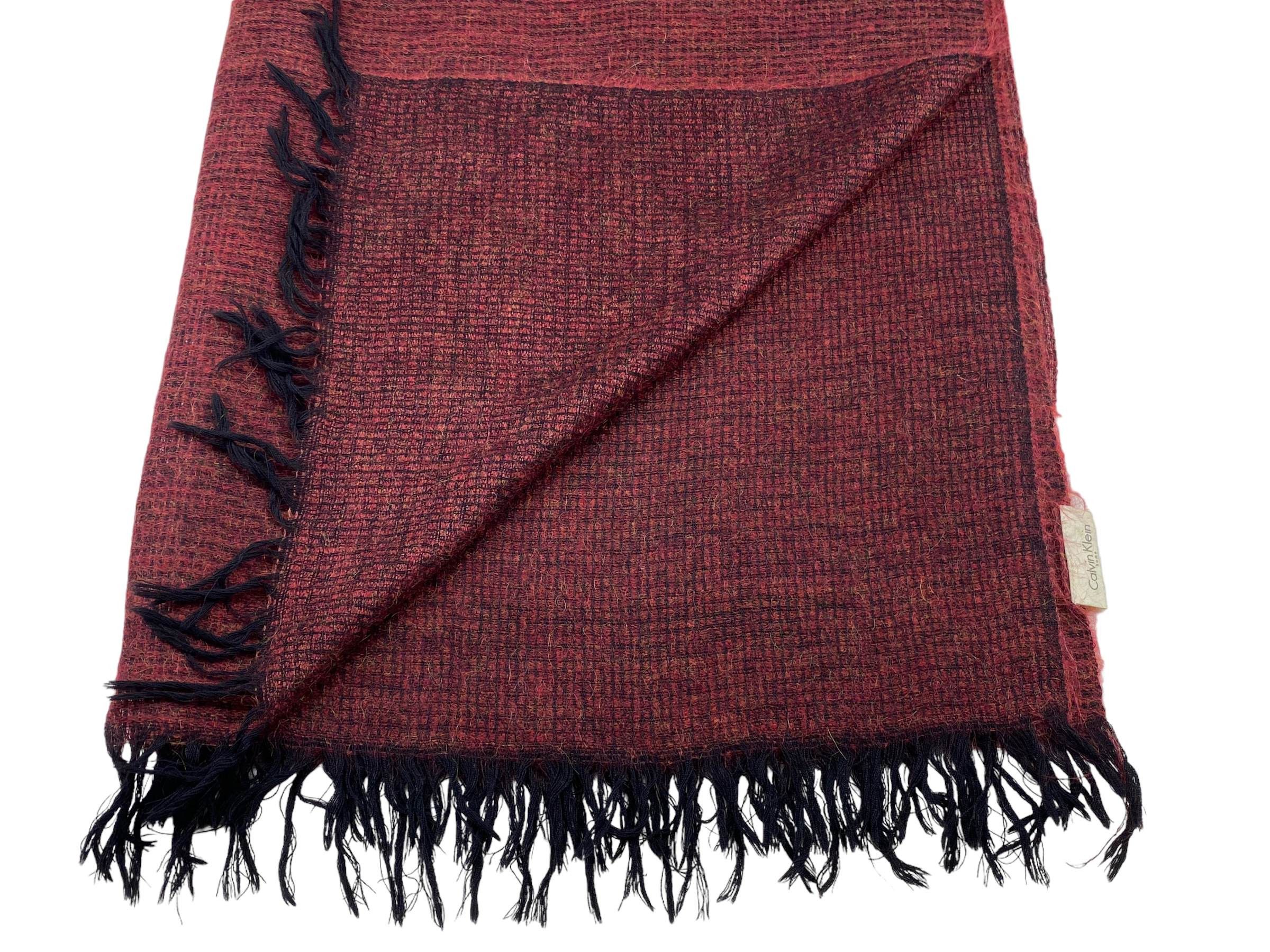Calvin Klein × Vintage Calvin Klein home scarf Vintage Scarves Made in Japan Size ONE SIZE - 4 Thumbnail