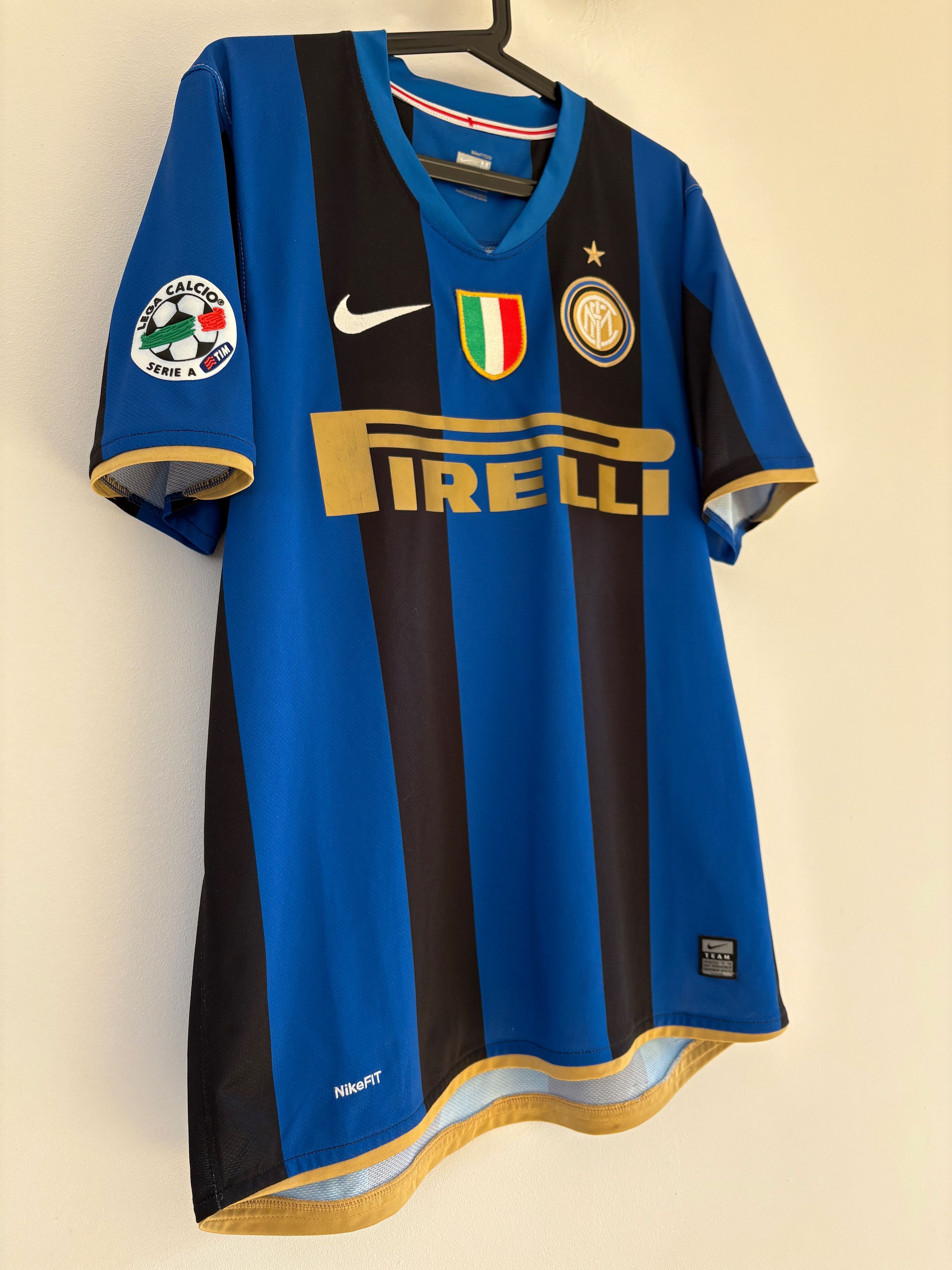 Nike Inter Milan 2008/09 Home Jersey - Figo #7 - Nike Fit Size US M / EU 48-50 / 2 - 3 Thumbnail