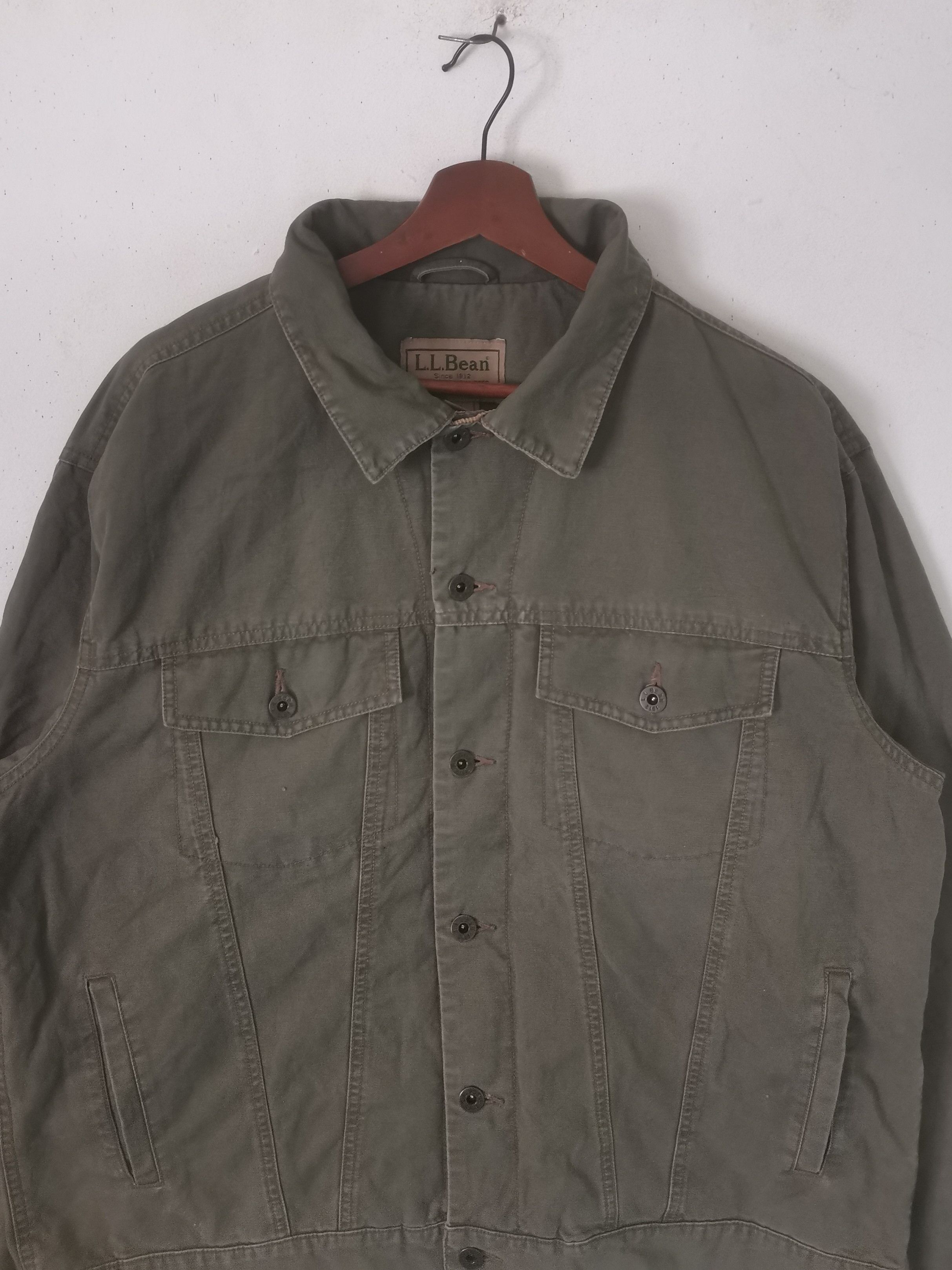 L.L. Bean × Vintage Rare vintage L. L BEAN jacket green army colour large size Size US L / EU 52-54 / 3 - 2 Thumbnail