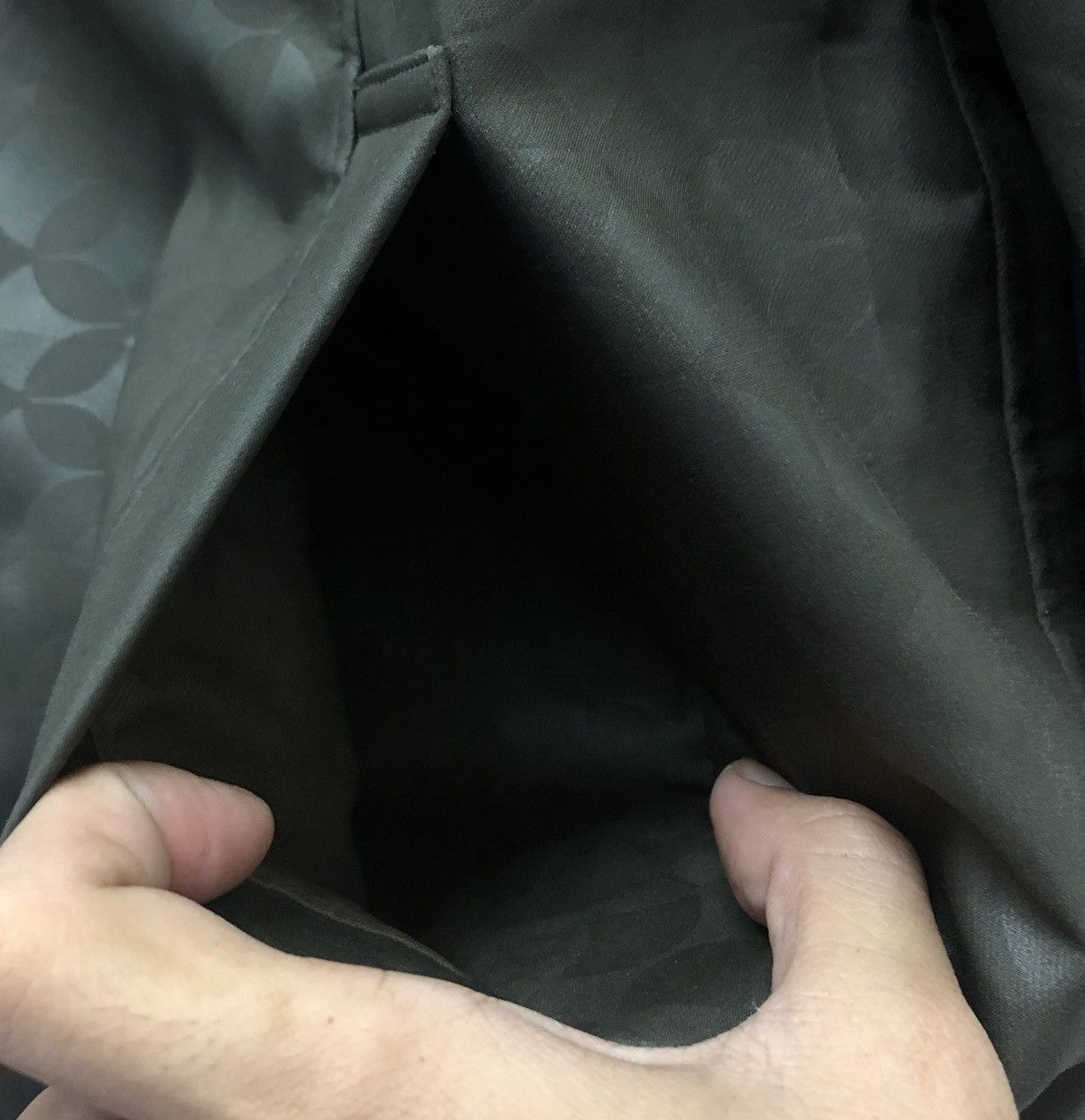Vintage Issey Miyake Olive Green "WINDCOAT" Patterned Made in Japan Size US M / EU 48-50 / 2 - 6 Thumbnail