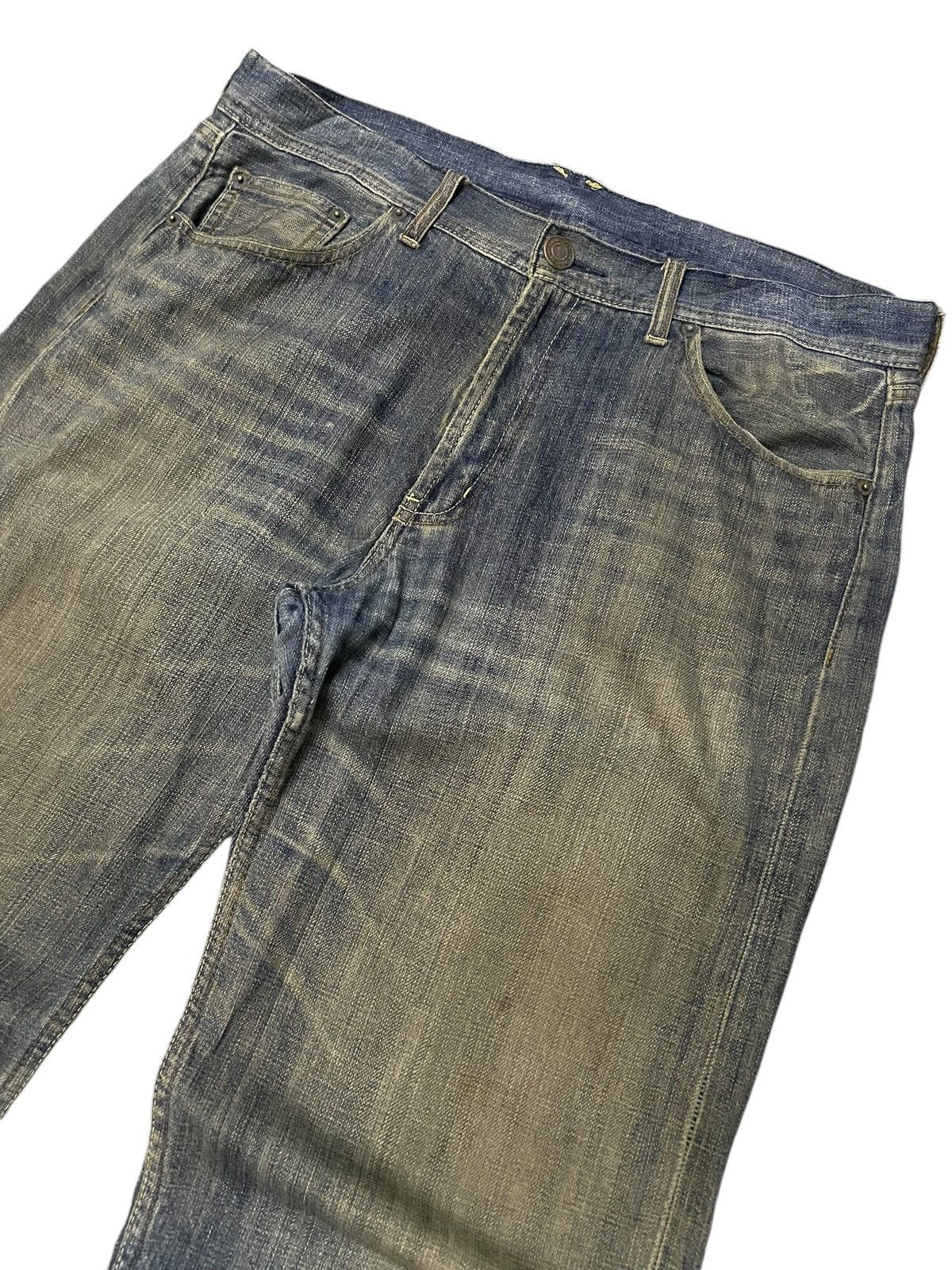 Hysteric Glamour Vintage Japanese Brand Mud Wash Loose Distressed Jeans Size US 36 / EU 52 - 3 Thumbnail