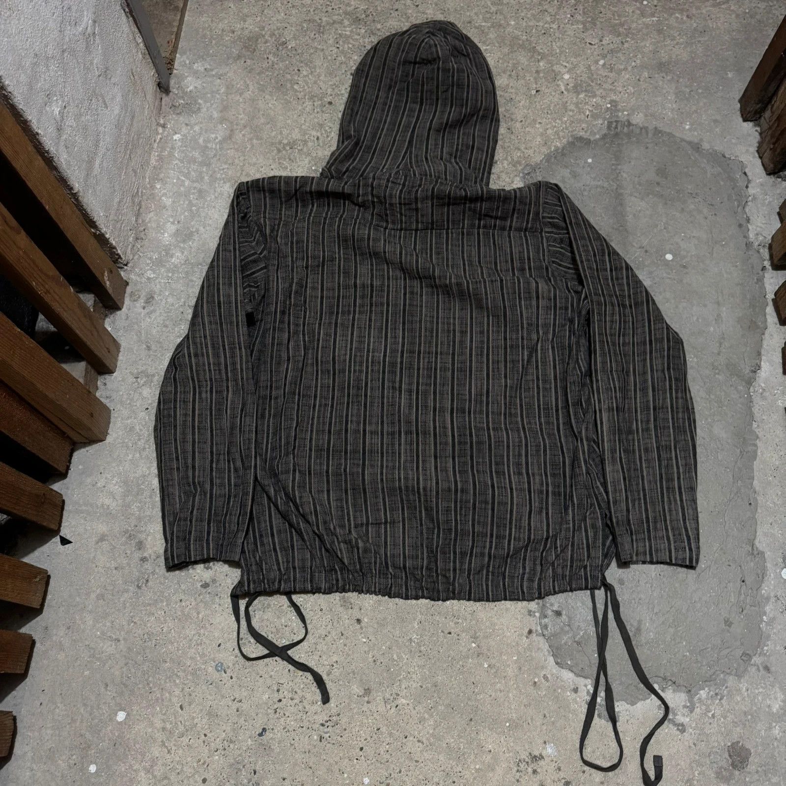 Evan Kinori Evan Kinori stripped dyed cotton anorak Size US M / EU 48-50 / 2 - 6 Thumbnail