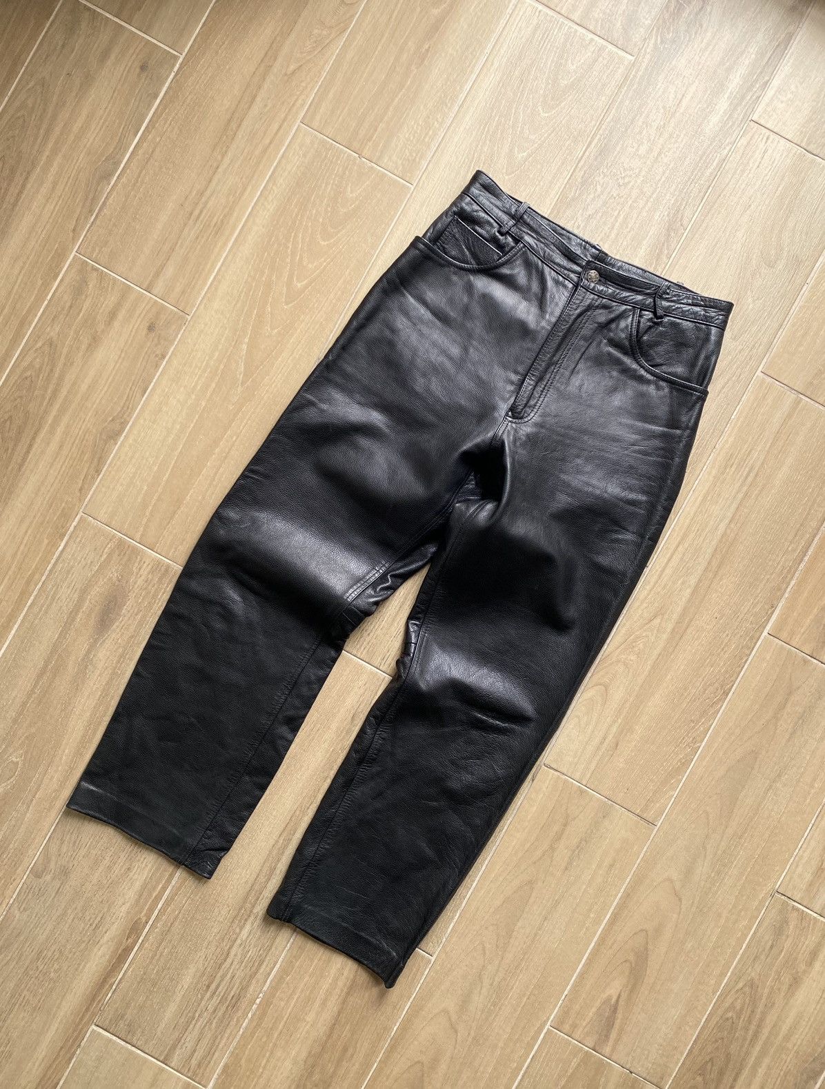 Genuine Leather Vintage Leather Pants Size US 30 / EU 46 - 1 Thumbnail