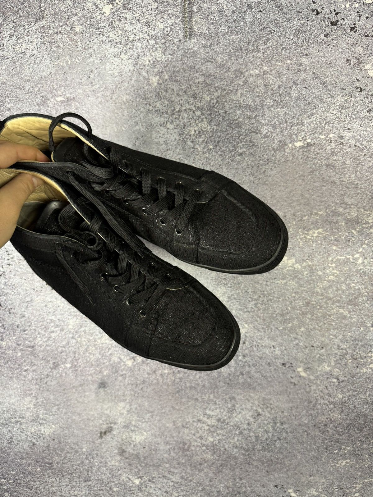 Christian Louboutin Christian Louboutin 43 1/2 sneaker sneakers high top black Size US 10.5 / EU 43-44 - 3 Thumbnail