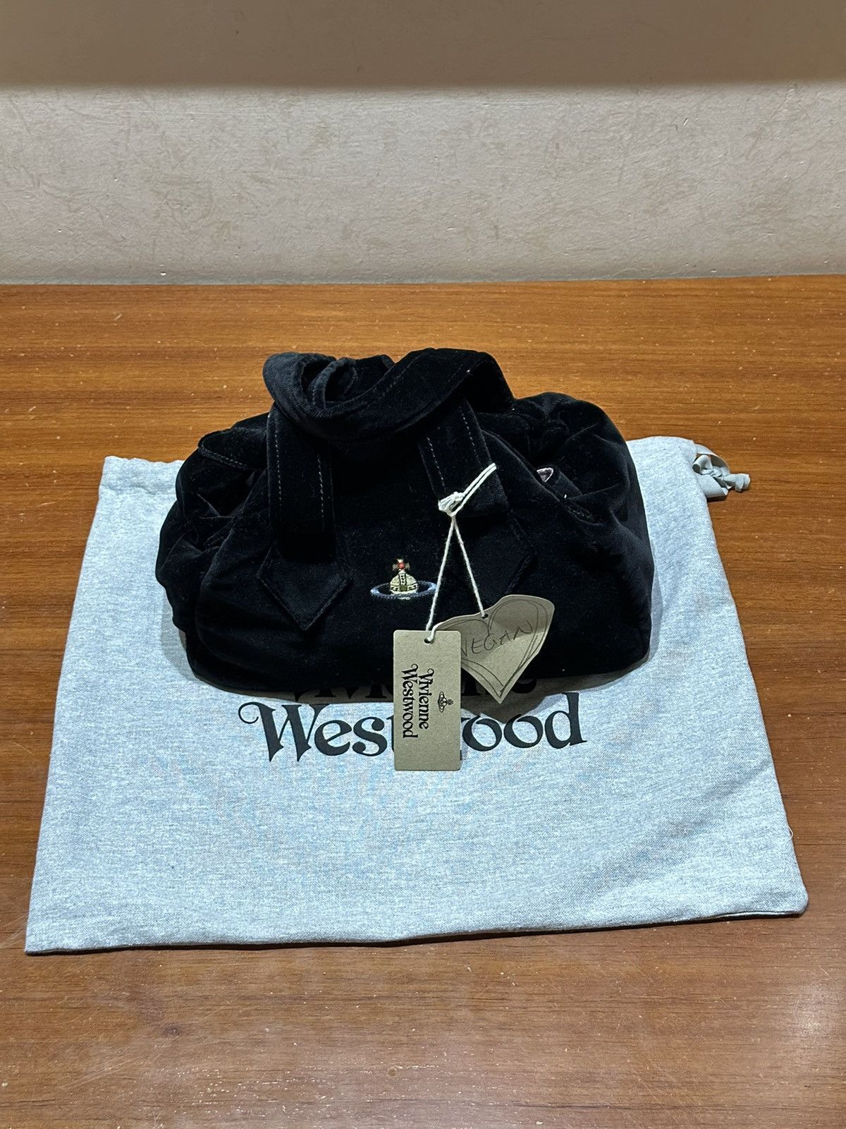 image of Vivienne Westwood Archive Medium Yasmine Handbag in Black, Women's
